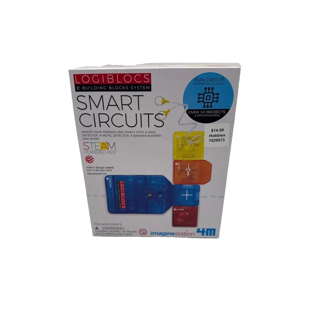 4M Logiblocs E-Building Blocks System Smart Circuits Kids Science Kit